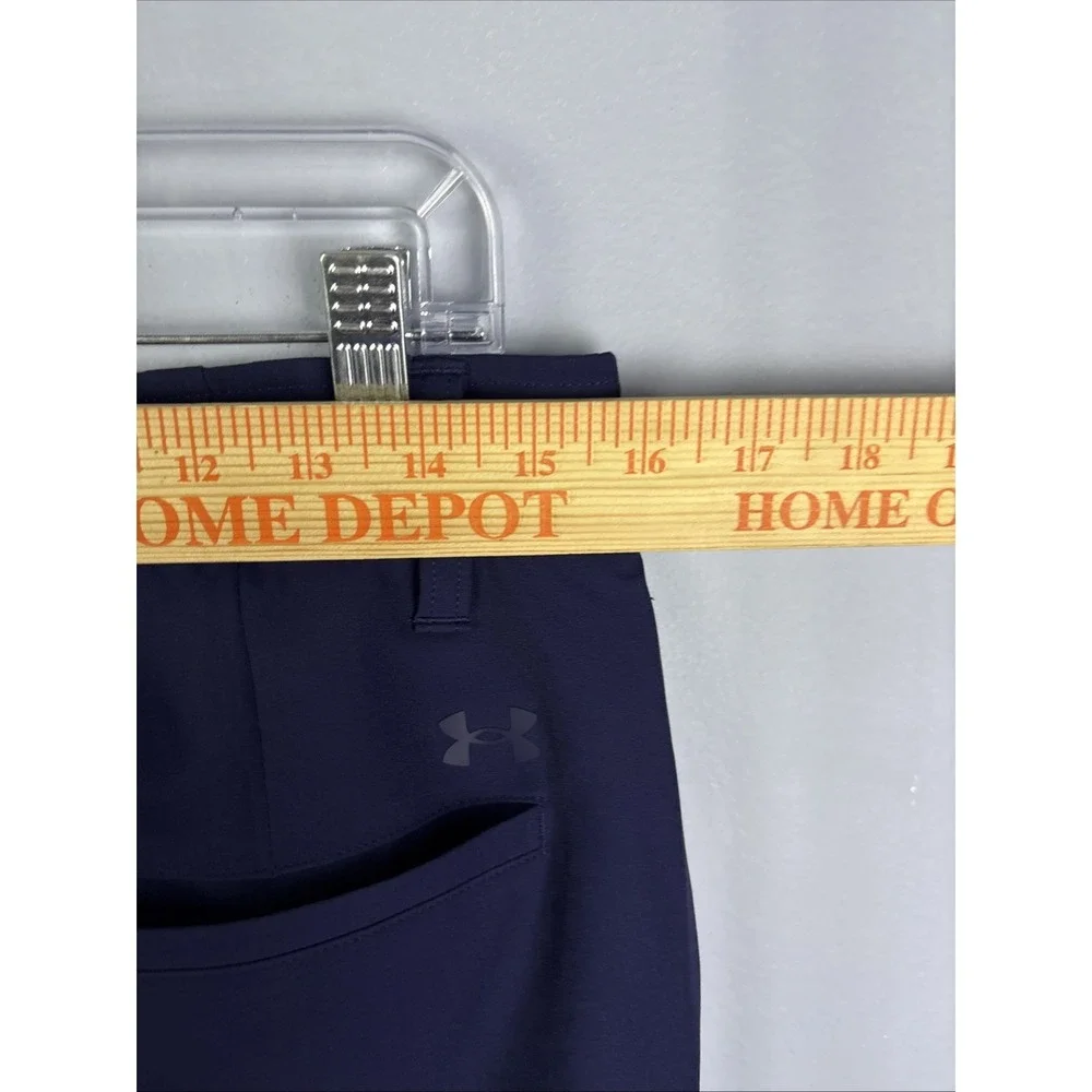 Under‎ Armour UA Drive Golf Pants Stretch Waist Mens 32x32 Navy Blue Straight